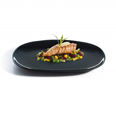 Assiette Evo Black Rectangulaire 23x28cm