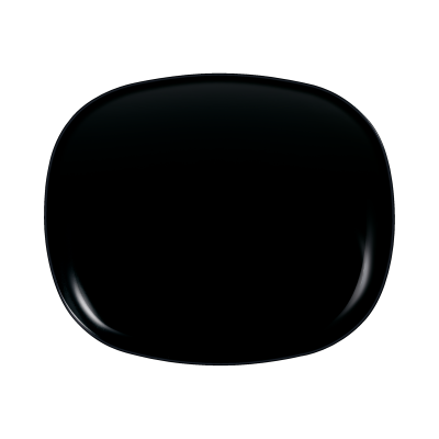 Assiette Evo Black Rectangulaire 23x28cm