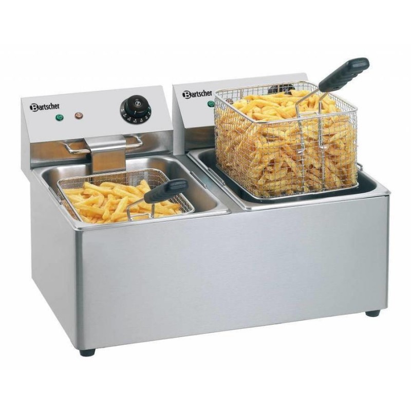 Friteuse Double 2x8L Electrique 2x3250W