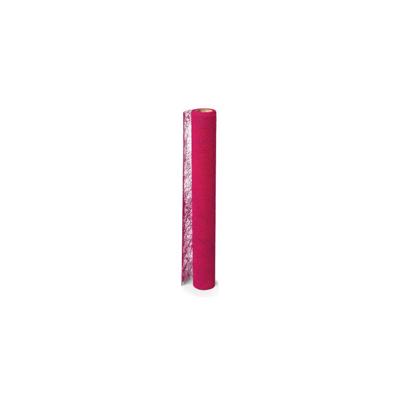 Chemin de table Intissé Luxe Fuschia 30CMX5M