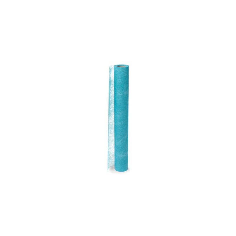 Chemin de table Intissé Luxe Turquoise 30CMX5M