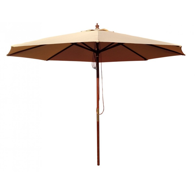 Kit PARASOL Rond de 3m en bois exotique