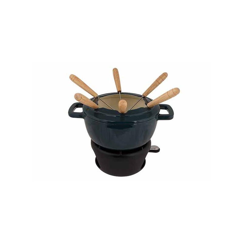 SET FONDUE 1,7L D18CM FONTE (6 FOURCHETTES)