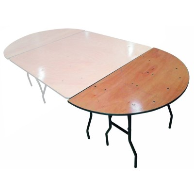 Table demi lune Bois 122cm x 61cm