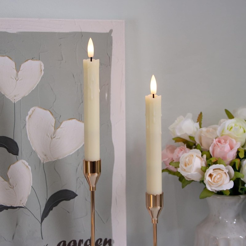 Bougie LED Cire Coulante pour Chandelier