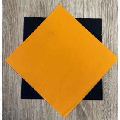 50 Serviettes Intissées Orange/Mandarine (taille 40x40cm) 