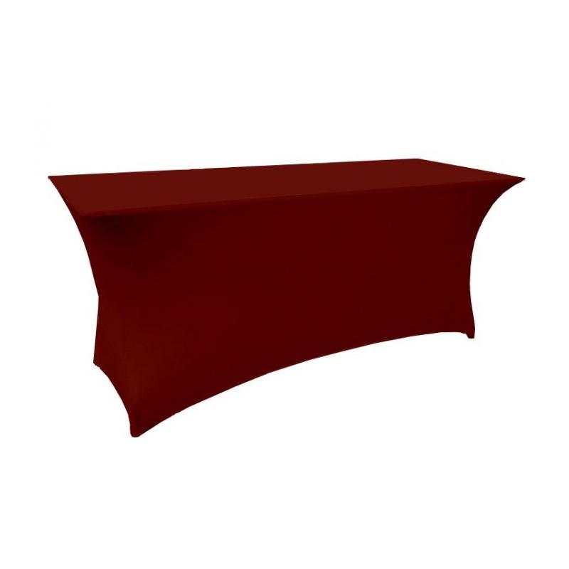 Housse de Table Bordeaux 183x76cm H74 cm en Lycra