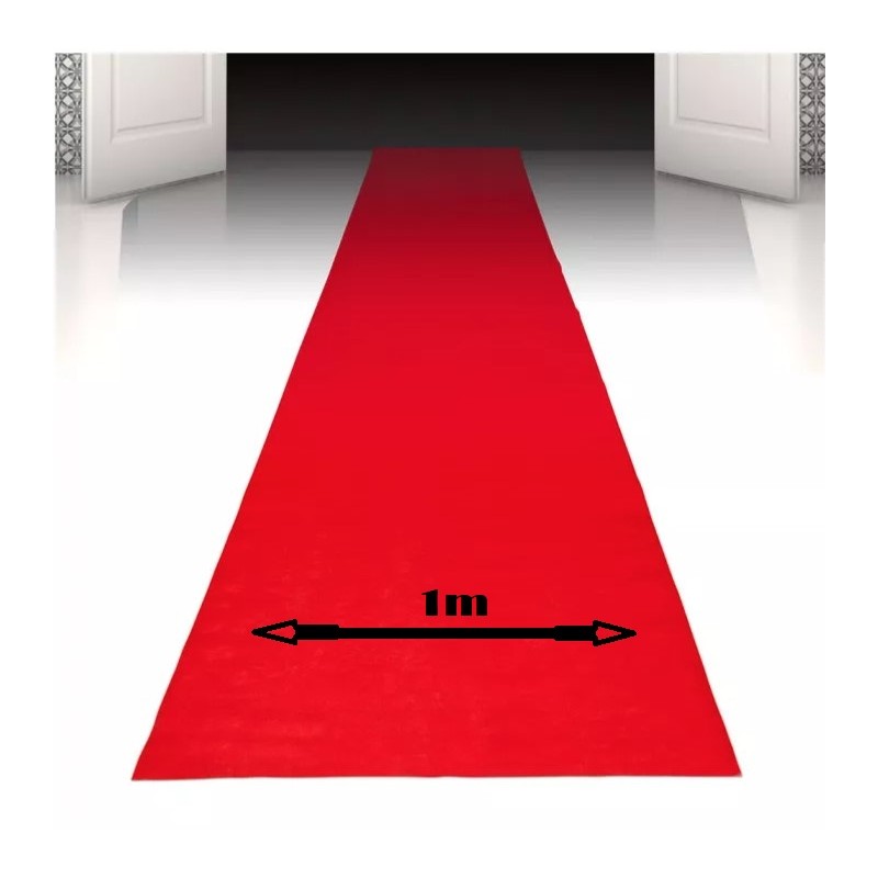 Tapis Rouge De Cérémonie Largeur 1M (tarif au mètre linéaire)