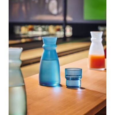 Carafe-Pichet Effet Givrée Bleu Frosted 0,75l