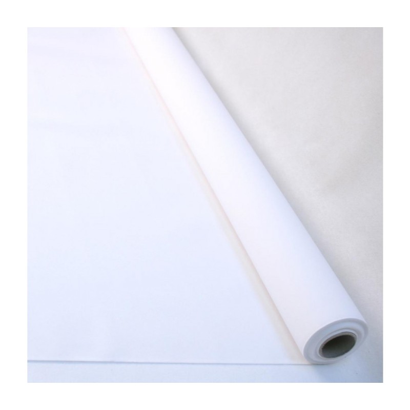 Rouleau Nappe Voie sèche 1,20x25m Blanche "Papier doux et épais"