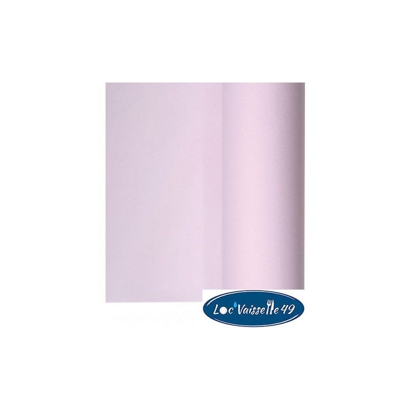 Rouleau Nappe Intissé 25M Rose Poudré "Papier doux et épais"