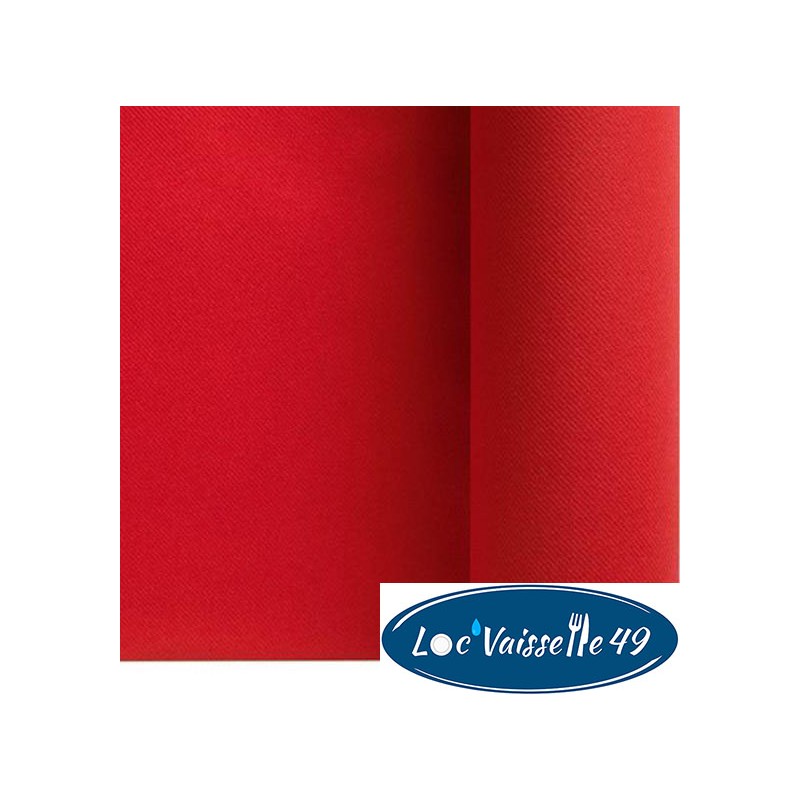 Rouleau Nappe Voie sèche 1,20x25m Rouge "Papier doux et épais"