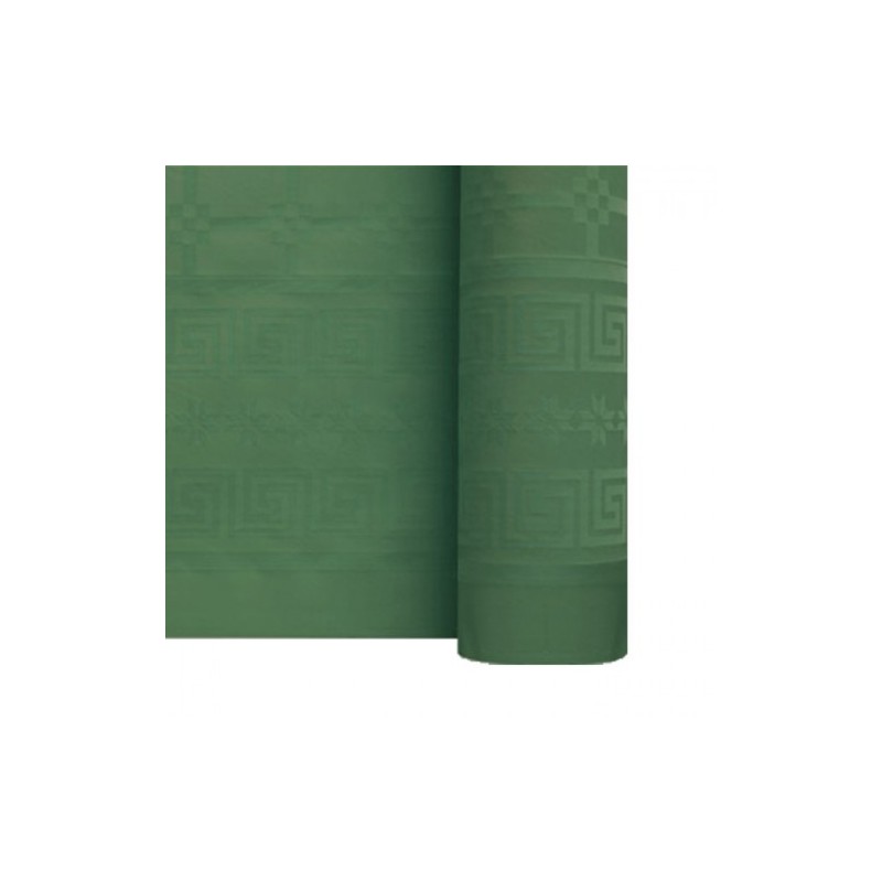 Rouleau Nappe Damassé 6M Vert Sapin