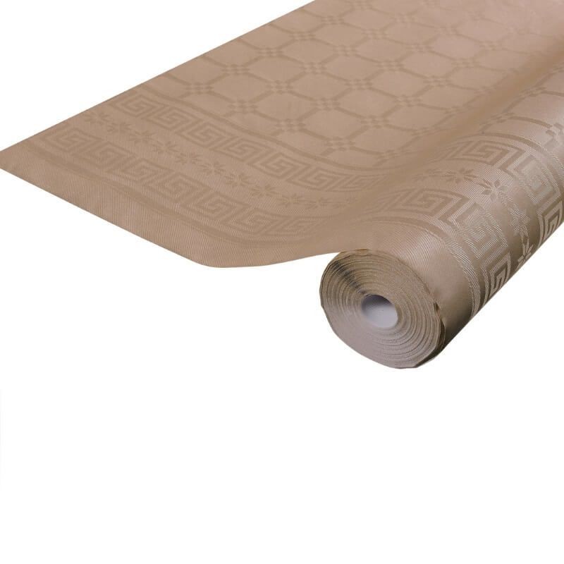 Rouleau Nappe Damassé 6M Taupe