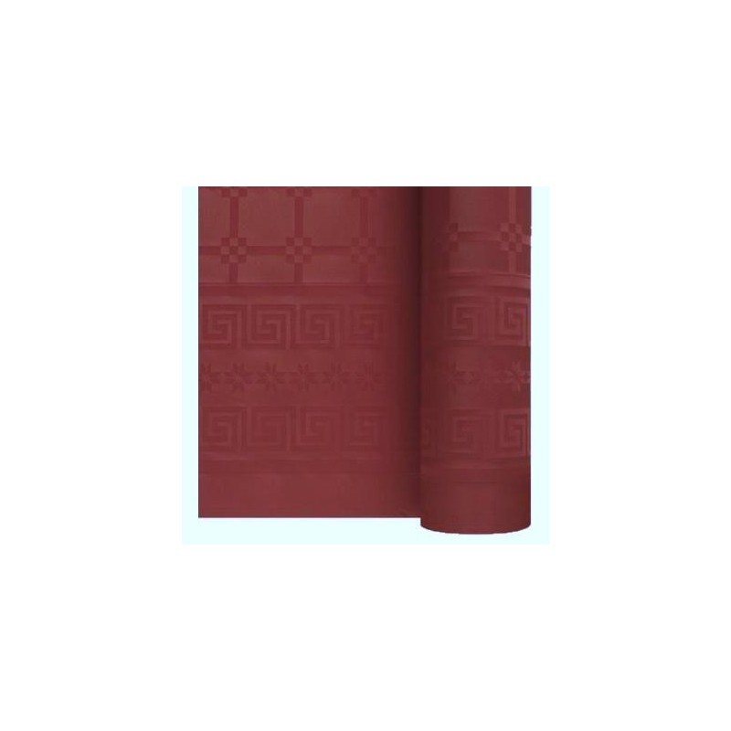 Rouleau Nappe Damassé 6M Bordeaux