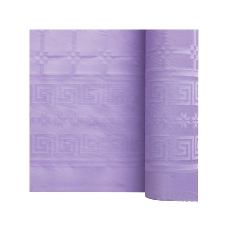 Rouleau Nappe Damassé 7M Lilas