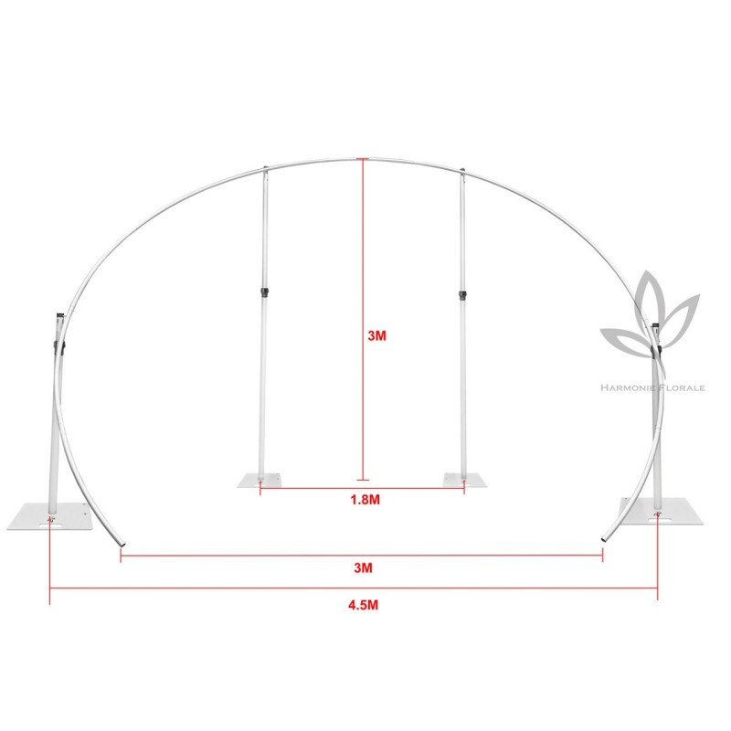 Structure Incurvée (Comprenant le lestage)