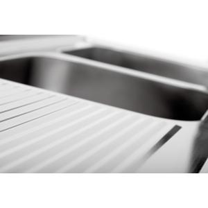 Plonge laverie 700, L1800 2 Bassins avec Son Mitigeur Professionnel