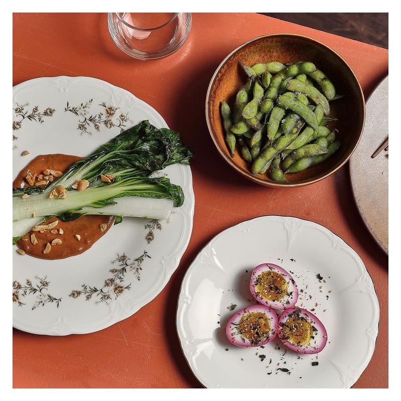 Assiette Rétro - Vintage Bord Doré D21cm