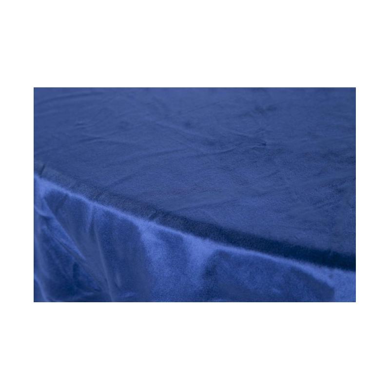 Nappe Ronde Velours Bleu Roi 280 cm