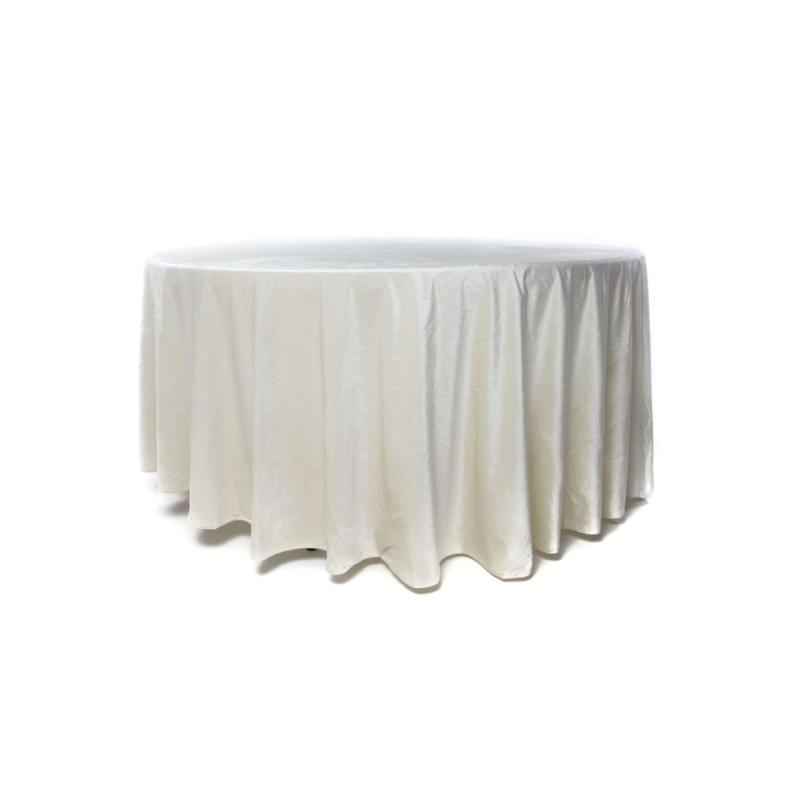 Nappe Ronde Velours Champagne 280 cm
