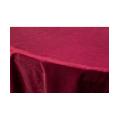 Nappe Ronde Velours Bordeaux 280 cm