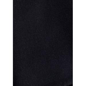Serviette de table Noire 50x50cm Polycoton Coin Capuchon (C61)