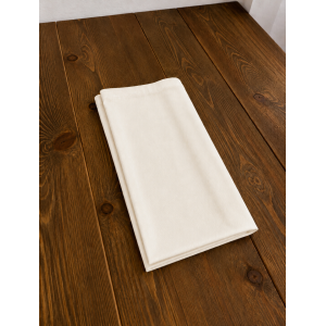 Serviette de table Beige/Ivoire 50x50cm Polycoton (C62)