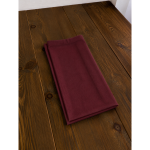 Serviette de table Bordeaux 50x50cm Polycoton Coin Capuchon (C57)