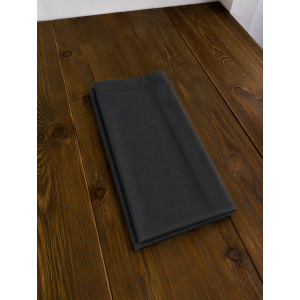 Serviette de table Grise 50x50cm Polycoton Coin Capuchon (C65)