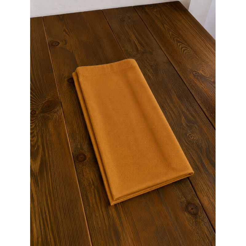 Serviette de table Couleur Or Polyester 40x40cm