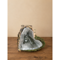 Panier Rotin-Herbe Nature Coeur 16x16xH9cm
