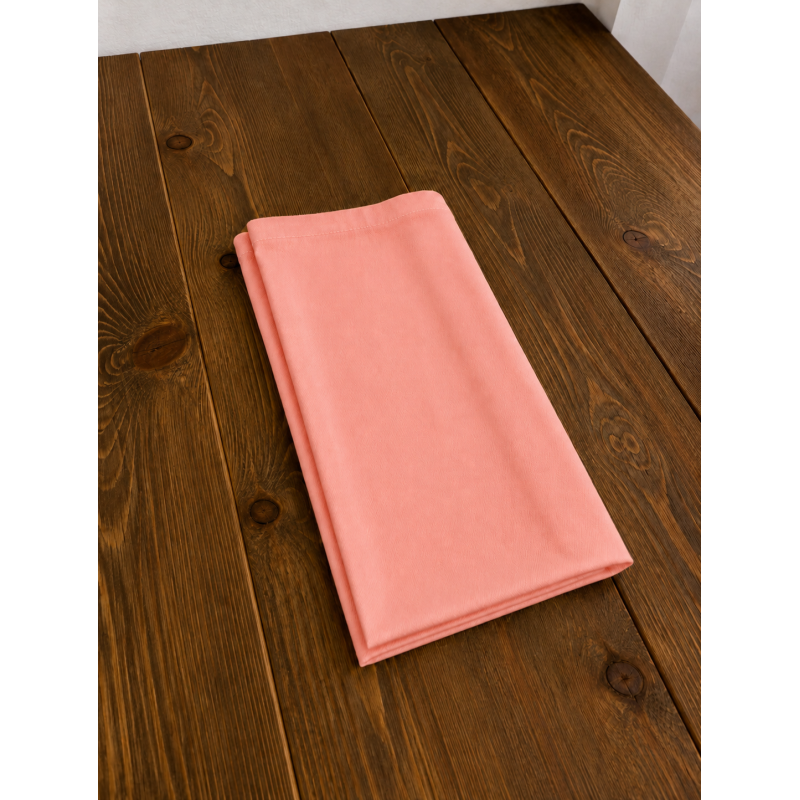 Serviette de table Rose 50x50cm Polycoton Coin Capuchon (C53)