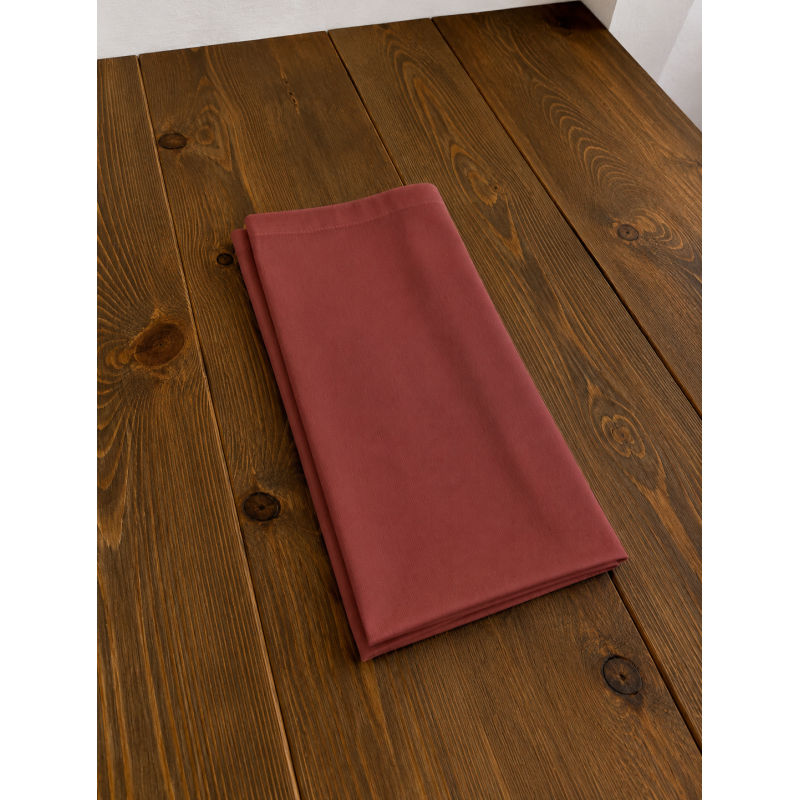 Serviette de table TerraCotta 50x50cm Polycoton Coin Capuchon (C55)