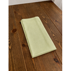 Serviette de table Vert Anis 50x50cm Polycoton Coin Capuchon (A20)