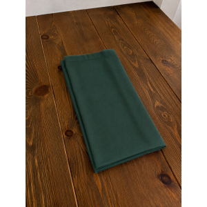 Serviette de table Vert Sapin 50x50cm Polycoton Coin Capuchon (C56)