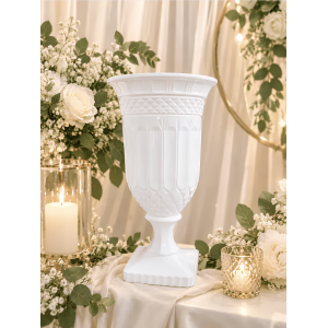 Vase Médicis en verre blanc OLY