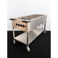 Chariot Bain-Marie (4 bains) sur roulette 2.8 KW