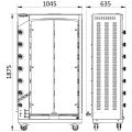 Rotissoire à gaz 8 broches pour 40 poulets - destockage